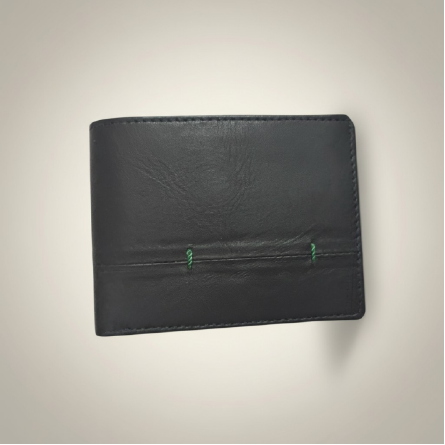 The Heritage Bilfold – Hand-Stitched Genuine Leather Wallet in Chestnut Black