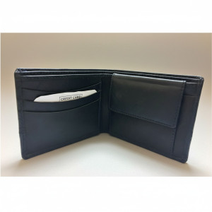 The Heritage Bilfold – Hand-Stitched Genuine Leather Wallet in Chestnut Black
