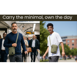 All-Day Unisex Sling Bag - Colour Olive