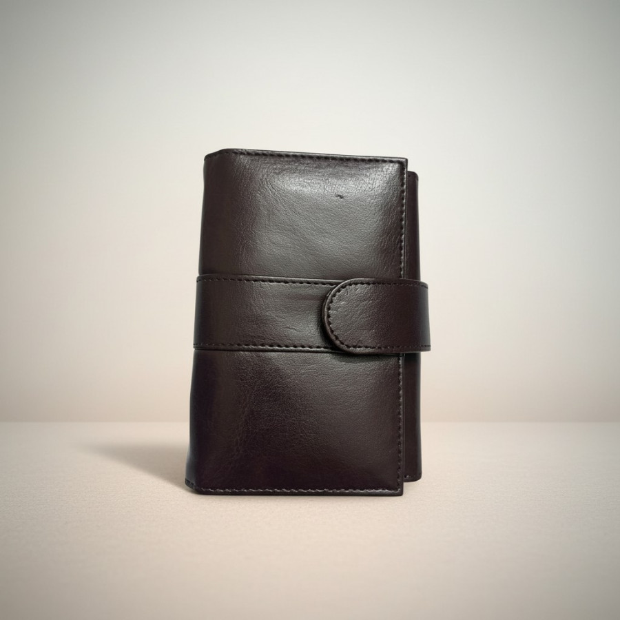 Vegan Leather Women's Wallet - Brown